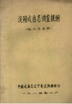 沈阳戏曲志调查提纲  <em>征求</em><em>意见</em><em>稿</em>