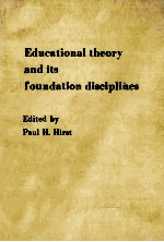 educational <em>theory</em> <em>and</em> its foundation <em>disciplines</em>