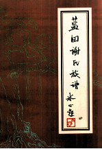 蓝田谢<em>氏族</em><em>谱</em>  谢琦