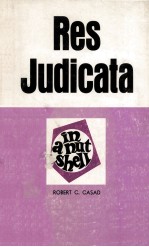 RES JUDI<em>C</em>ATA  IN A NUTSHELL