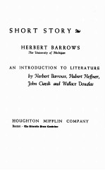 READING <em>THE</em> SHORT S<em>TO</em>RY:PART ONE OF AN <em>INTRODUCTION</em> <em>TO</em> <em>LITERATURE</em>