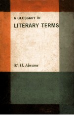 A GLOSSARY OF LITERARY TER<em>MS</em>