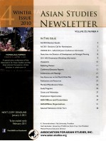 ASIAN STUDI<em>E</em>S N<em>E</em>WSL<em>E</em>TT<em>E</em>R WINT<em>E</em>R ISSU<em>E</em> 2010