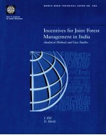 Incentives <em>for</em> Joint <em>For</em>est Management in India  Andlytical <em>Methods</em> and Case <em>Studies</em>