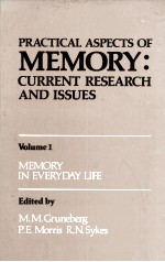 PRACTICAL ASPECTS OF <em>M</em>E<em>M</em>ORY:CURRENT RESEARCH AND ISSUES VOLU<em>M</em>E 1