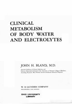 CLINICAL <em>M</em>ETABOLI<e<em>m</em>>S</e<em>m</em>><em>M</em> OF BODY WATER AND ELECTROLYTE<e<em>m</em>>S</e<em>m</em>>