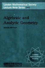 <em>ALGEBRAIC</em> <em>AND</em> ANALYTIC GEOMETRY