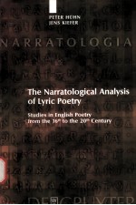 Peter Huhn/Jens Kiefer  The Narratological <em>Analysis</em> <em>of</em> Lyric Poetry
