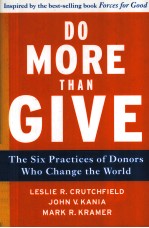 DO MO<em>R</em>E THAN GIVE  THE SIX P<em>R</em>ACTICES OF DONO<em>R</em>S WHO CHANGE THE WO<em>R</em>LD