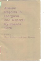 Annual reports <em>in</em> <em>in</em>organic and general syntheses 1972.