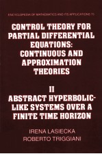 ENCYCLOPEDIA OF MATHEMATICS <em>AND</em> ITS <em>APPLICATIONS</em> 75 CONTROL THEORY FOR <em>PARTIAL</em> <em>DIFFERENTIAL</em> <em>EQUATION</em>