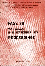 Proceed<em>in</em>gs Of The <em>Second</em> Congress Of The Federation Of Acoustical Societes Of Europe FASE-78 Warsza