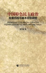 中国特色民主政治  发展历程与基本经验研究