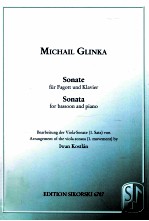 sonata <em>for</em> bassoon <em>and</em> piano  Edition Sikorski 1687