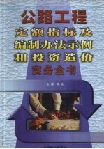 公路工程定额指标及编制办法示例和投资造价实务全书  下