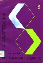 云南省国民<em>经济</em>和社会发展十年规划和第八个五年计划