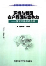 环境与我国农产品国际竞争力  园艺产品实证分析