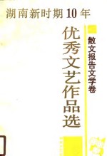 湖南新时期10年优秀文艺作品选  散文报告文学卷