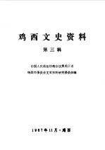 鸡西文史资料  第3辑