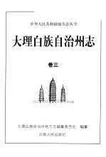大理白族自治州志  第三卷