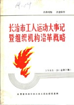 长治市工人运动大事记暨组织机构沿革概略  1918-1949  讨论会
