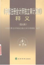 《中国注册会计师独立<em>审计</em>准则》释义  第5辑