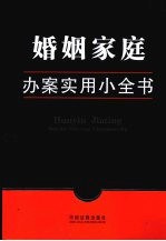 婚姻<em>家庭</em>办案<em>实用</em>小全书
