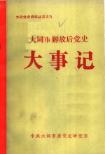 <em>大同</em>市解放后党史大事记  1986-1987