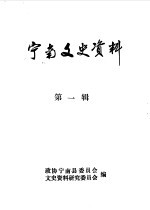 <em>宁</em>南文史资料  第1辑