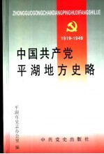 中国共产党<em>平湖</em>地方史略：1919-1949