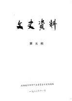 <em>文史</em>资料  第5辑