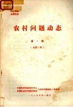农村<em>问题</em>动态  第1期  总第7期