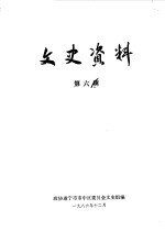 <em>文史</em>资料  第6辑