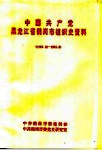 <em>中国</em>共产党黑龙江省鹤岗市组织史资料  1987年11月-1993年8月