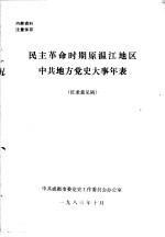 民主<em>革命</em><em>时期</em>原温江地区<em>中共</em>地方<em>党史</em>大事年表  征求意见稿