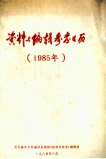 资料与编辑参考日历  1985