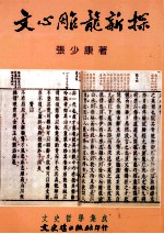 文史哲学集成  文心雕龙新探
