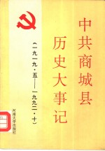 中共商<em>城县</em>历史大事记