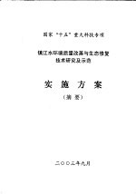 国家“十五”重大科技专项  镇江水环境质量改善与<em>生态</em>修复<em>技术</em><em>研究</em>及示范实施方案  摘要