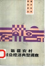 <em>新疆</em>农村社会经济典型调查