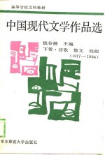 中国现代文学作品选  下  诗歌、散文、戏剧  1917-1984