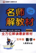 名师解教材  五年级  数学  下  人教课标版  改进版