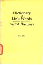 Dictionary of <em>Link</em> Words in <em>English</em> Dis<em>course</em>