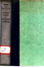 WORDS AND THEIR WAYS <em>IN</em> ENGLISH SPEECH