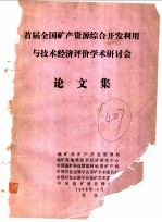 首届全国矿产资源综合开发利用与技术经济评价<em>学术</em>研讨会论文集