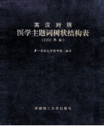 医学主题词树状结构表  1992年版