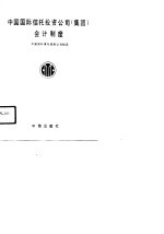 中国国际信托<em>投资</em>公司  集团  <em>会计</em>制度