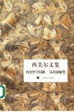 历史哲学问题  认识论随笔
