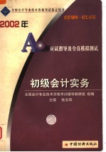 2002年会计资格考试应试指导及全真模拟测试  初级会计实务
