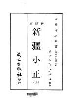 西部地方·第卅八号新疆省新疆小正  全